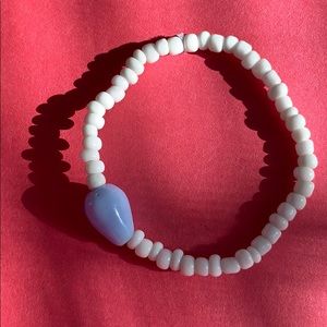 blue/white bracelet